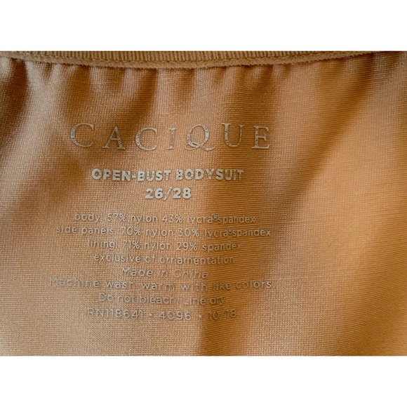 Cacique Lane Bryant Level 3 Contouring Open-Bust Bodysuit 26/28 - Picture 3 of 8